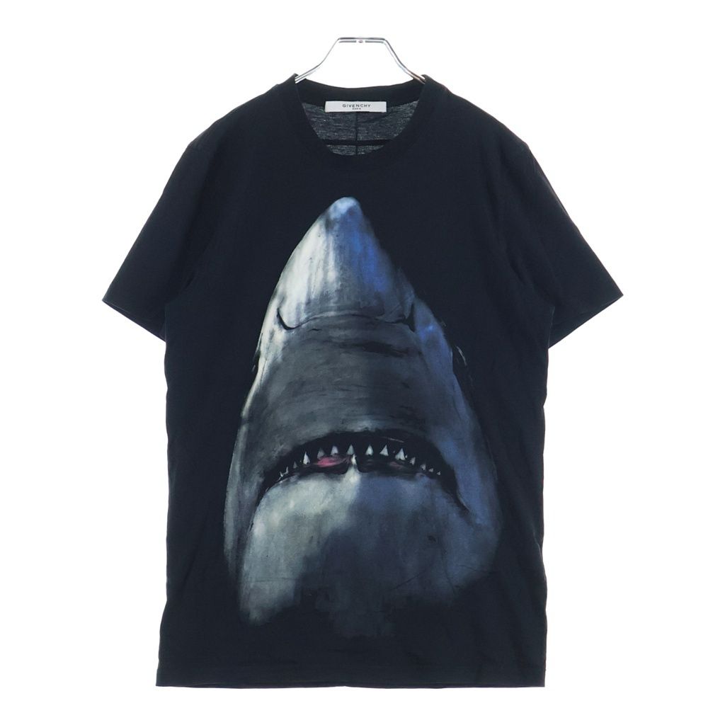 GIVENCHY (ジバンシィ) Cuban Fit Shark Print T-Shirt シャークプリント 半袖Tシャツ ブラック BM70483Y0H