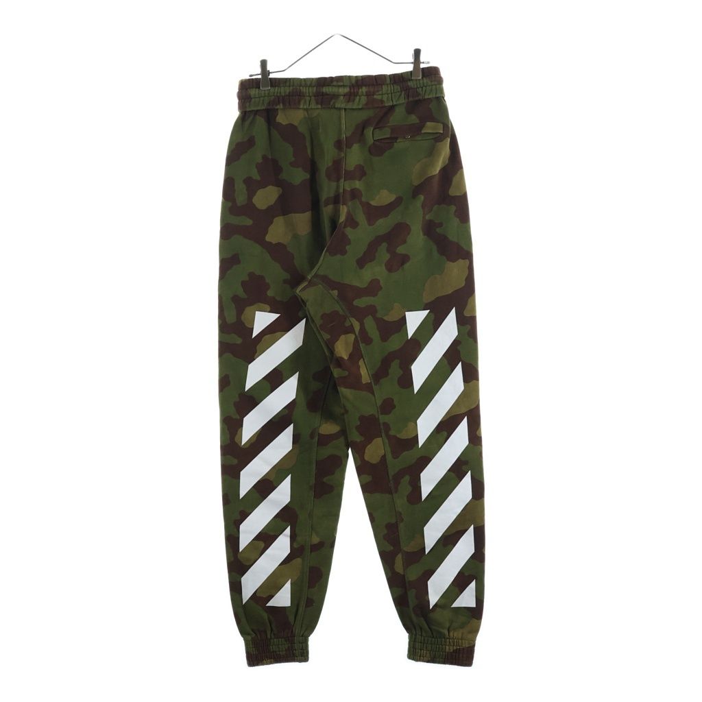 OFF-WHITE (オフホワイト) 17AW Sweatpants カモフラージュ 迷彩スウェットパンツ カーキ OMCA048F17601025