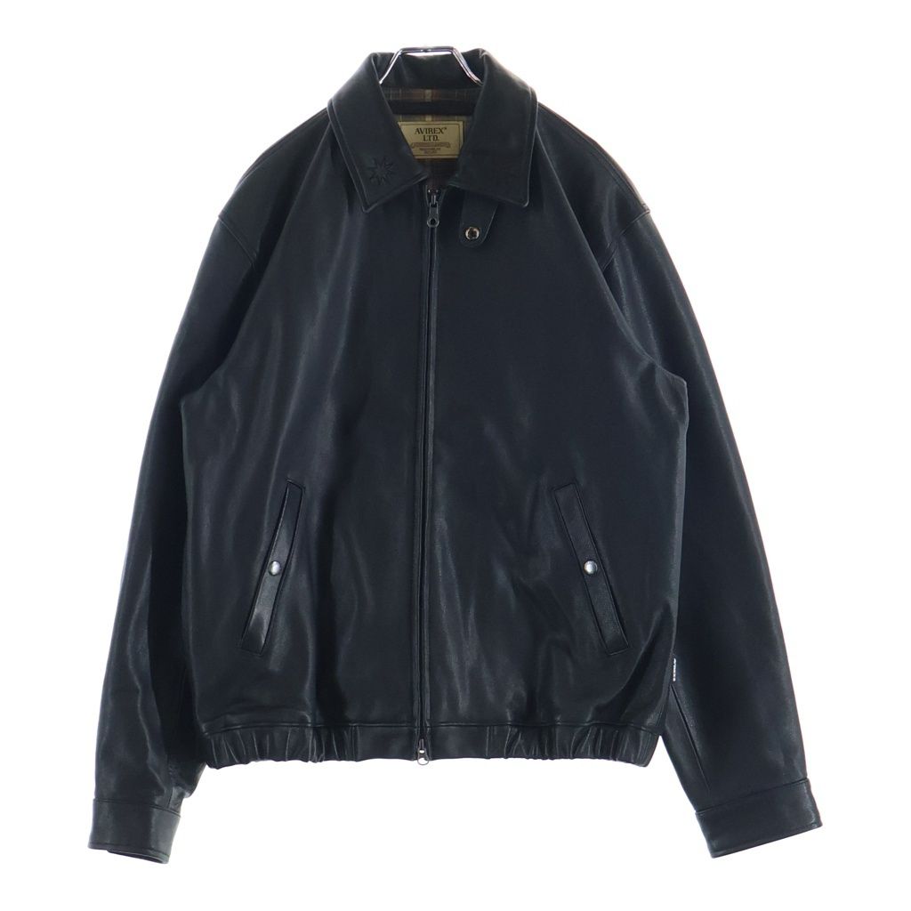 AVIREX (アヴィレックス) ×GDC Lether Swingtop ジーディーシー レザージャケット ブラック