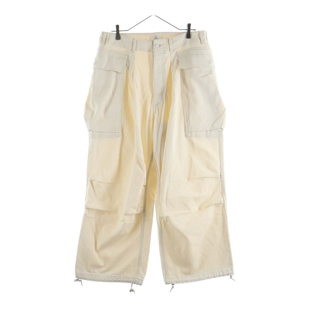 NO BRAND (ノーブランド) HERILL M43 HBT pants ヘリル コットン カーゴパンツ ホワイト 25-030-HL-8100-10