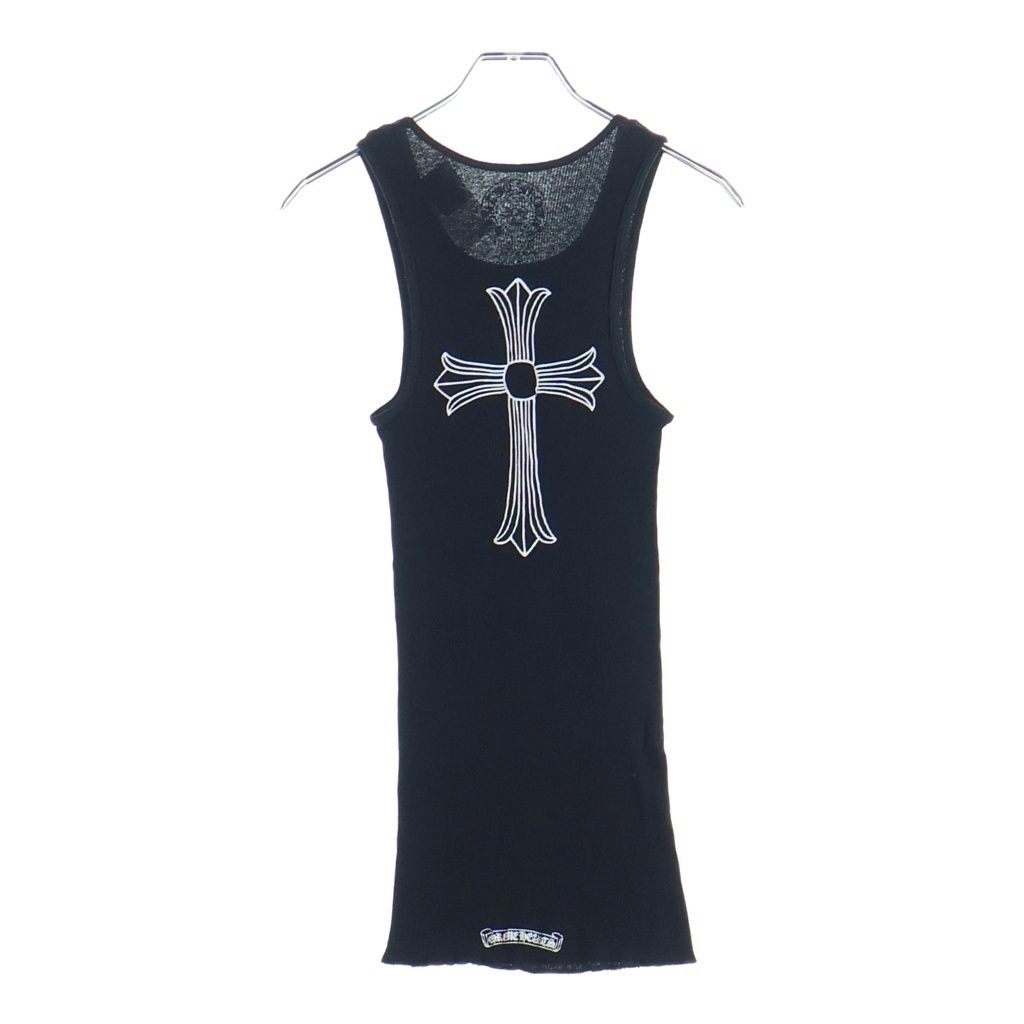 CHROME HEARTS (クロムハーツ) RIB TANK バッククロスプリントタンクトップ ブラック 63,525円