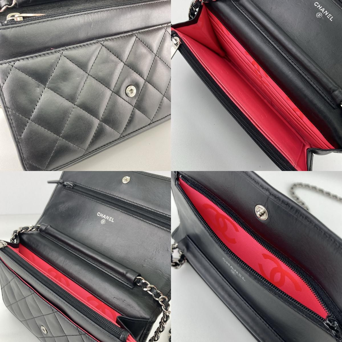 CHANEL シャネル カンボンライン チェーンウォレット 16番台
