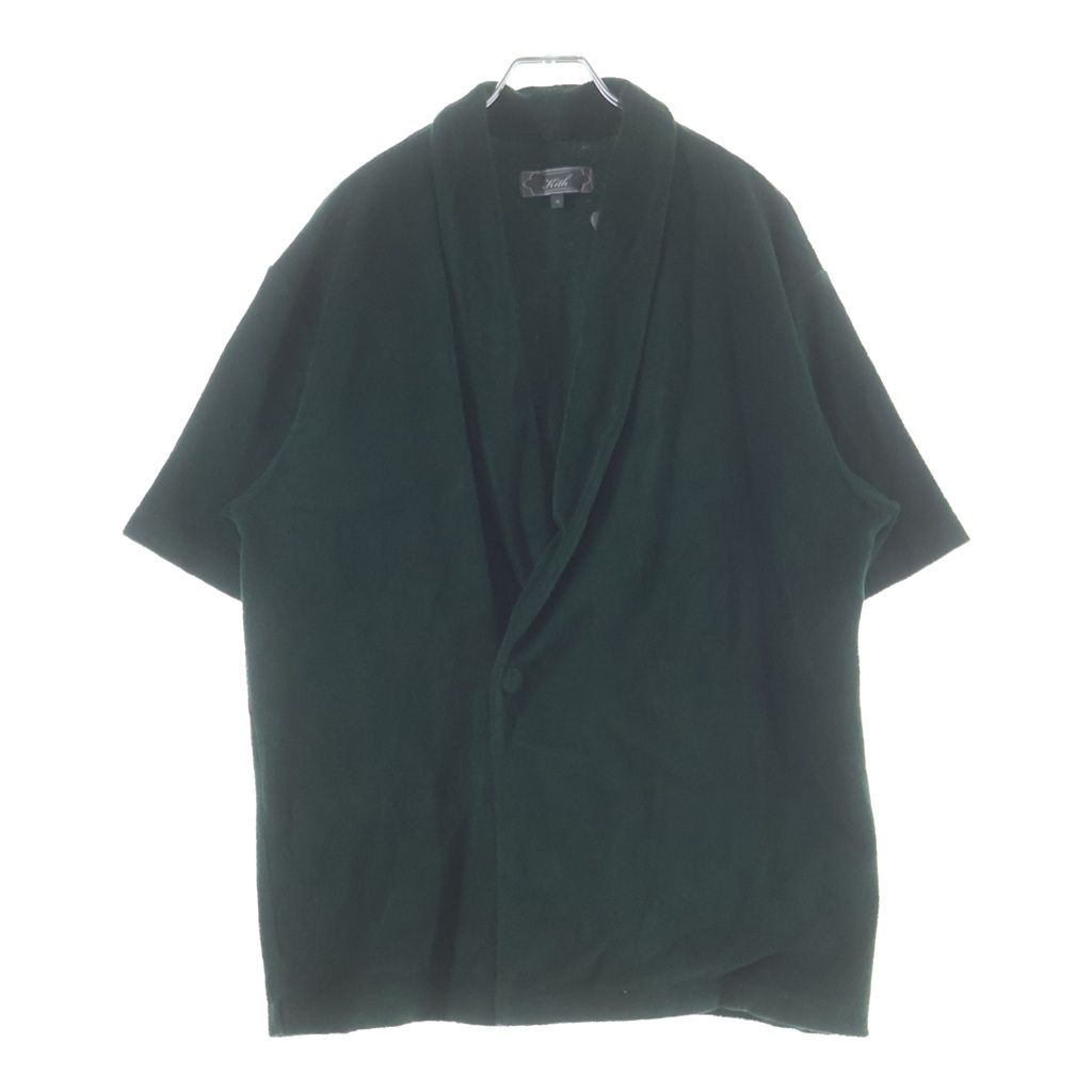 KITH (キス) 25SS Terry Thompson Crossover Shirt テリートンプソン パイル地 半袖シャツ グリーン