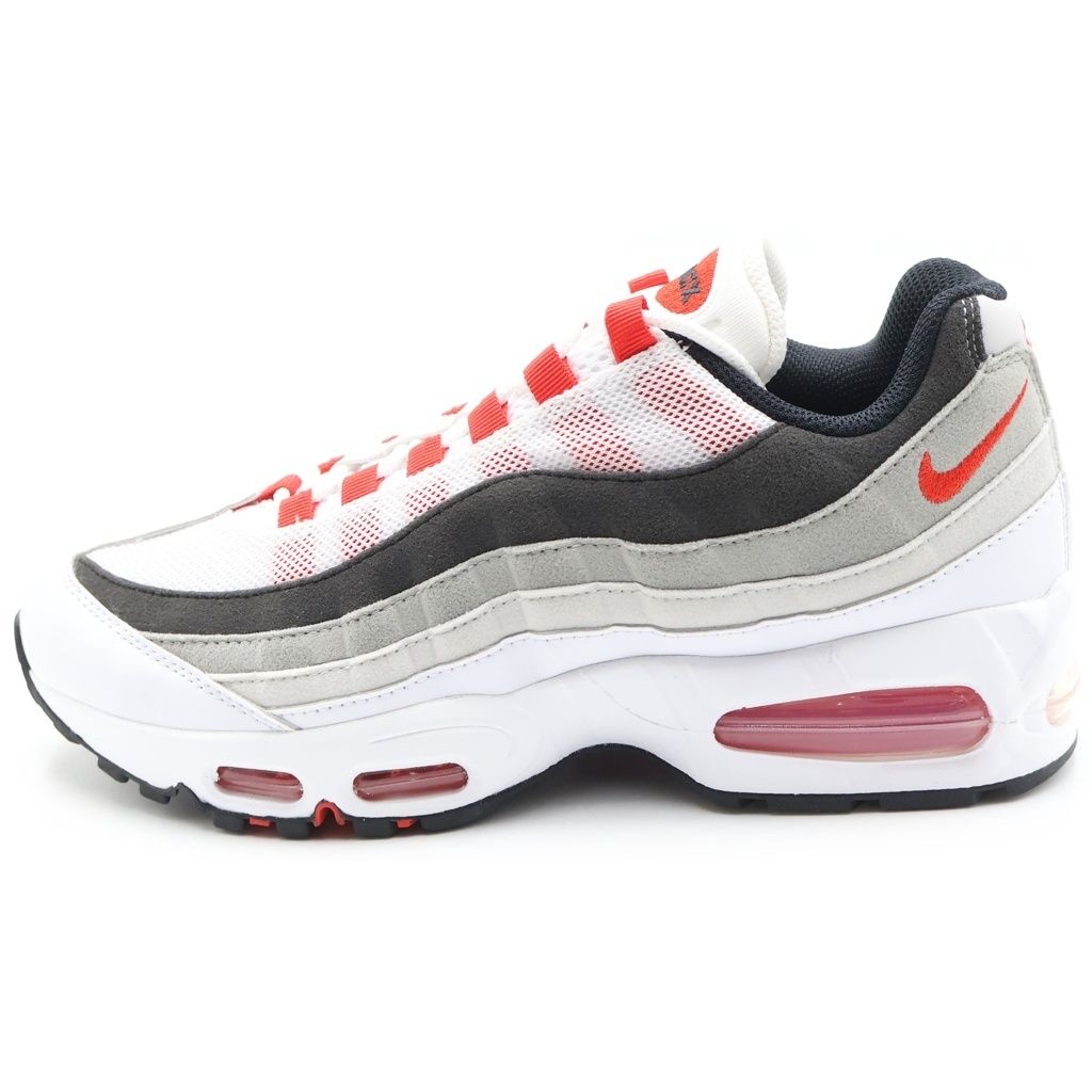 NIKE (ナイキ) エアマックススニーカーシューズ ホワイト×レッド #25.5 IB7862-100