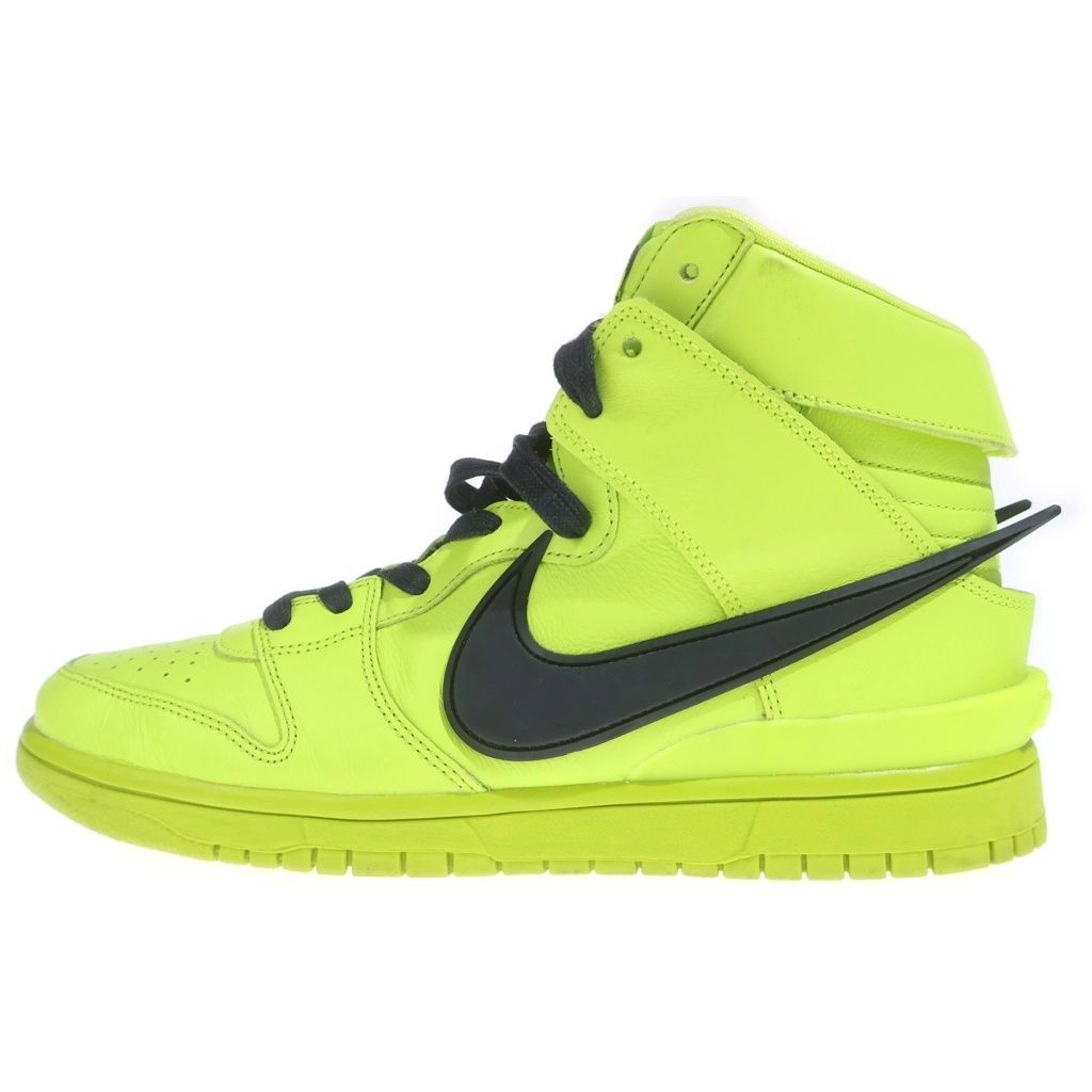 NIKE (ナイキ) ×AMBUSH DUNK HIGH FLASH LIME CU7544-300 アンブッシュ ダンク フラッシュライム ハイカットスニーカーUS11/29.0cm イエロー