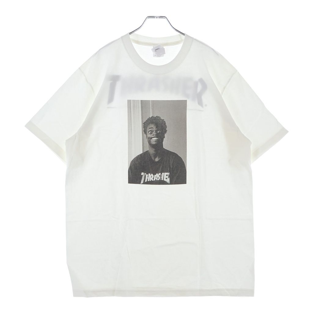 SUPREME (シュプリーム) 24AW ×THRASHER HAROLD TEE スラッシャー ハロルド プリントロゴ 半袖Tシャツ カットソー ホワイト