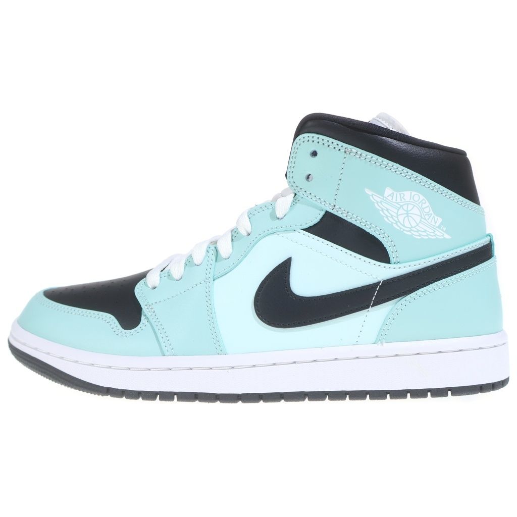 NIKE (ナイキ) Women's Air Jordan 1 Mid Aqua Blue ウィメンズ エアジョーダン1 ミッドカットスニーカー アクアブルー US10/27cm BQ6472-300