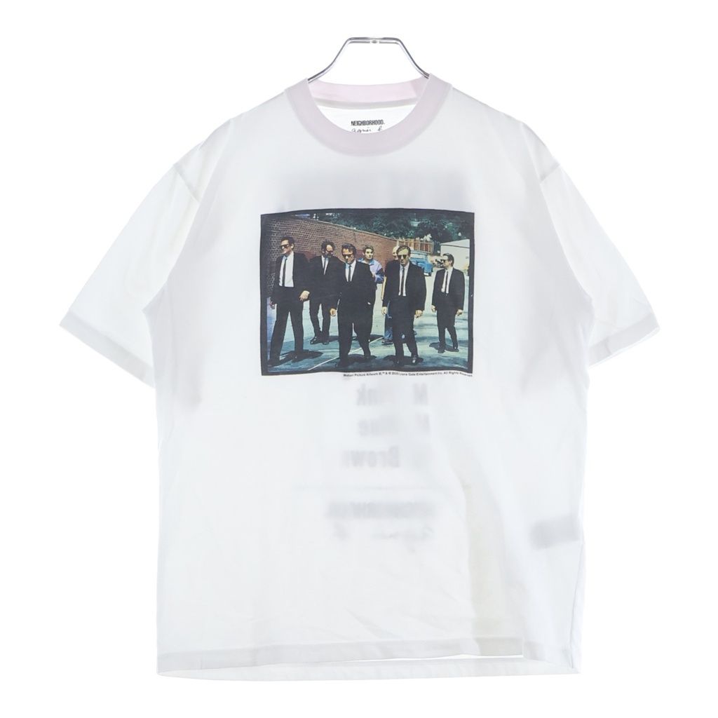 NEIGHBORHOOD (ネイバーフッド) ×AGNES B. ×RESERVOIR DOGS アニエスベー レザボアドッグス クルーネック半袖Tシャツ カットソー ホワイト EDK6SFK6