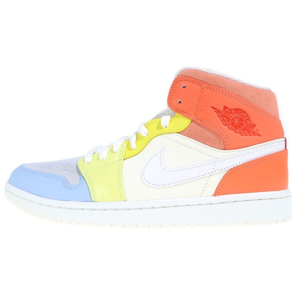 NIKE (ナイキ) WMNS AIR JORDAN 1 MID TO MY FIRST COACH ウィメンズ エアジョーダン1 トゥマイファーストコーチ ミッドカットスニーカー US9.5/26.5cm DJ6908-100
