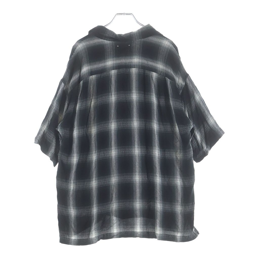 MINEDENIM (マインデニム) レーヨン オンブレチェック 半袖シャツ