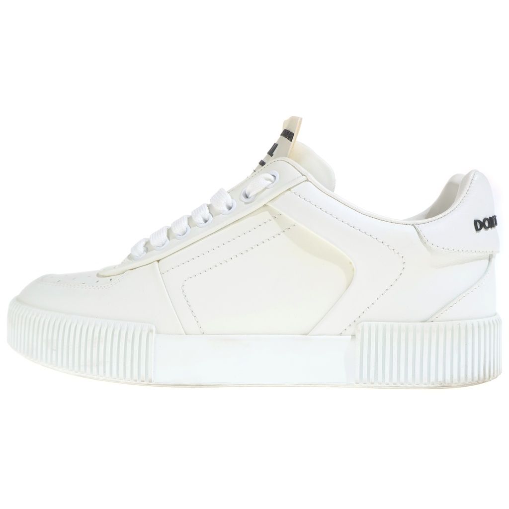 DOLCE & GABBANA (ドルチェアンドガッバーナ) マイアミ ローカットスニーカー シューズ バックロゴ ナッパカーフスキン ホワイト CK1648 12,210円