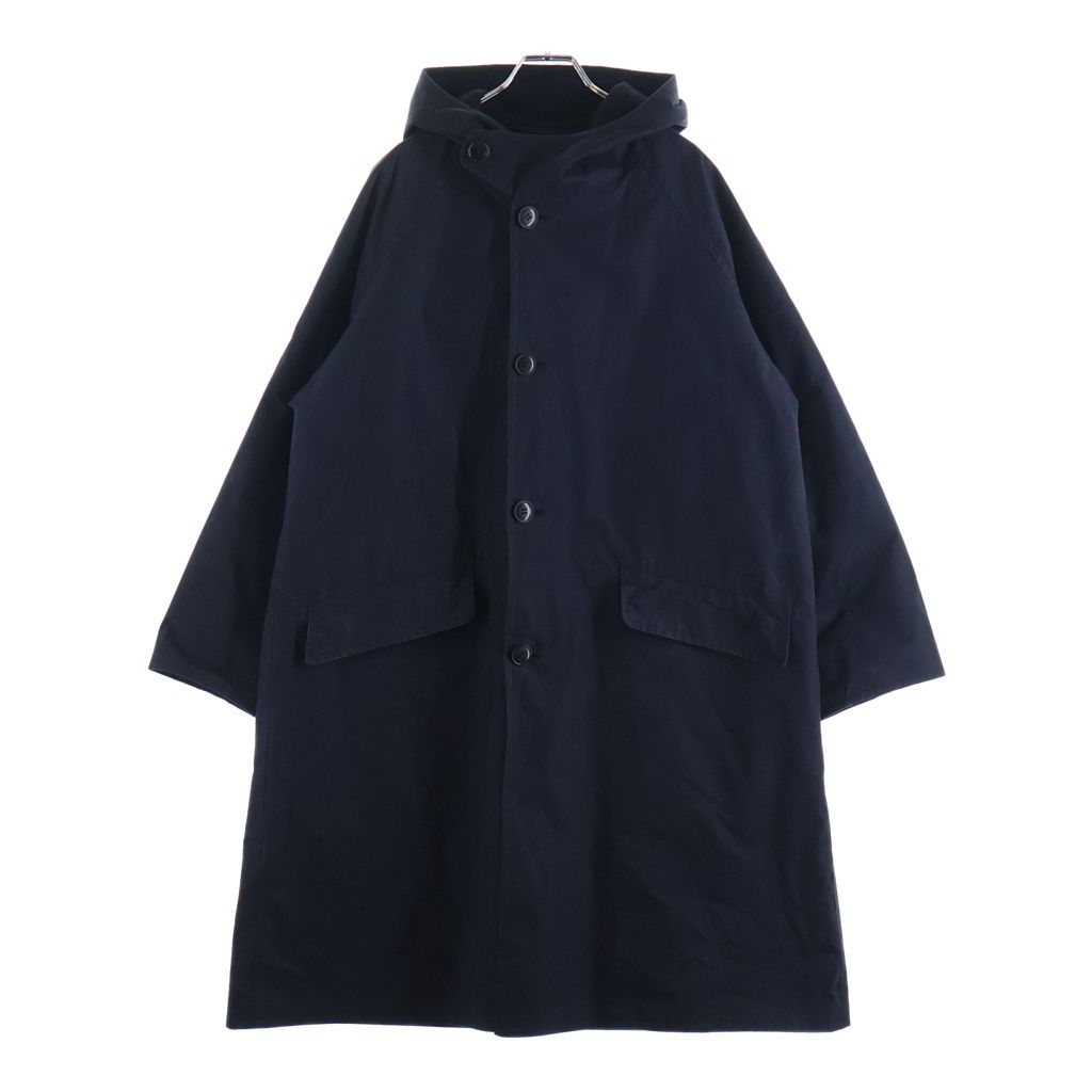 COMOLI (コモリ) 22AW コットン ベンタイル フーデッド コート ブラック W03-04012 36,394円
