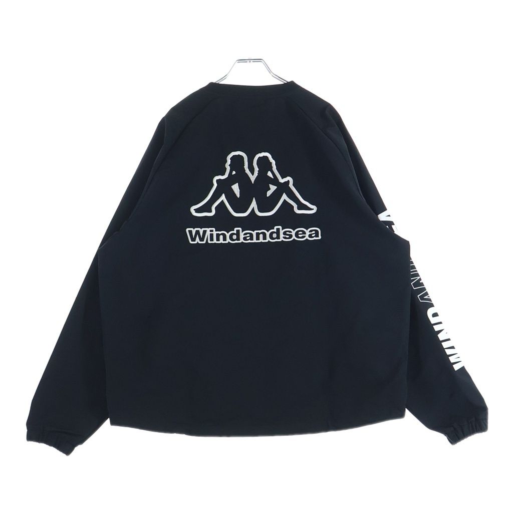 KAPPA (カッパ) ×WINDANDSEA PISTE ピステ ナイロン ロングスリーブ ブラック