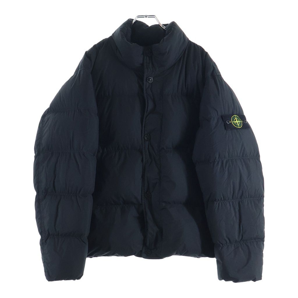 STONE ISLAND (ストーンアイランド) 25AW ロゴパッチ ジップアップ ダウンジャケット ブラック K2S154100010 S0A23