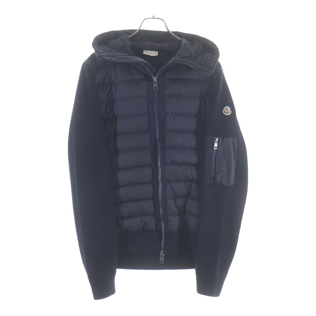 MONCLER (モンクレール) CARDIGAN TRICOT カーディガントリコ ダブルジップ ダウンジャケット ネイビー G20919B50800