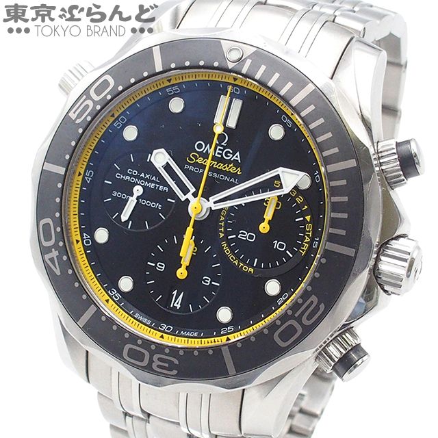 オメガ OMEGA シーマスター 212.30.44.50.01.002 ブラック ステンレススチール 300M レガッタ 腕時計 メンズ 自動巻 25XM 101826883