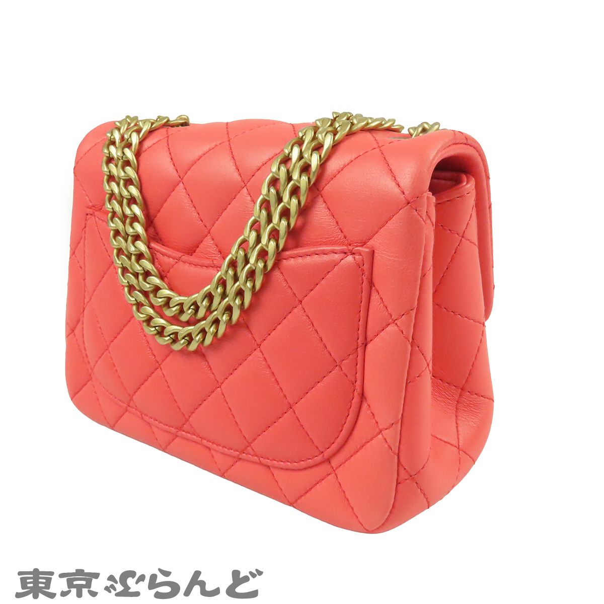 シャネル CHANEL チェーンショルダーバッグ AS4040 ピンク ゴールド金具 ラムスキン ミニマトラッセ カメリア レディース 101859720