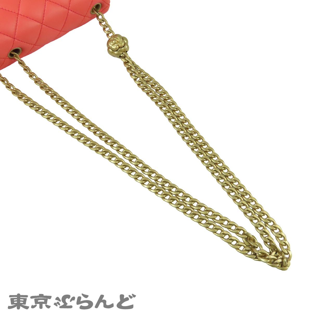 シャネル CHANEL チェーンショルダーバッグ AS4040 ピンク ゴールド金具 ラムスキン ミニマトラッセ カメリア レディース 101859720