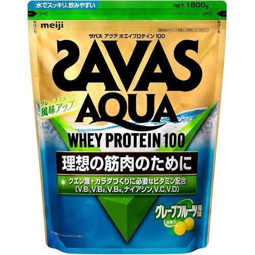 明治 ザバス SAVAS アクアホエイプロテイン100 グレープフルーツ風味 1800g