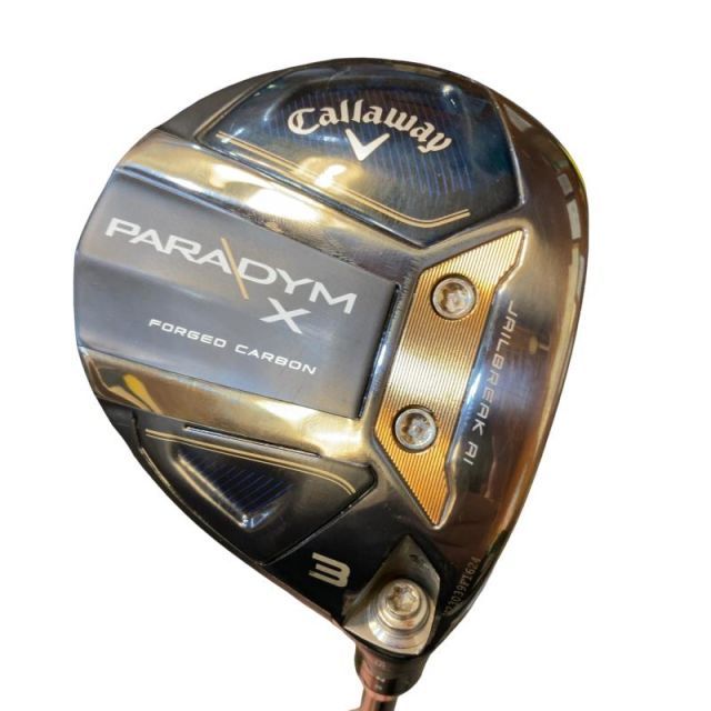 【中古】 キャロウェイ PARADYM X 3W フェアウェイウッド FW 純正特注シャフト (フレックスS) メンズ 男性用 右利き 右用 Dランク ゴルフクラブ