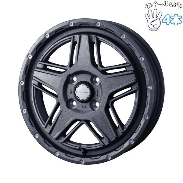 12インチ アルミホイール 4穴100 | ウェッズ マッドヴァンス07 フリントグレー 4.00BB 4本 60,280円