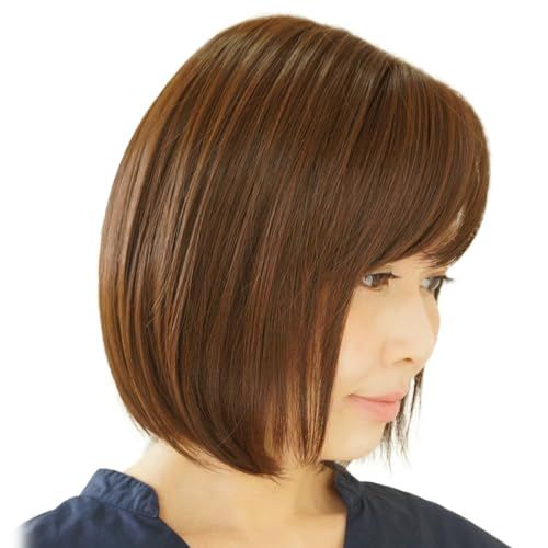 【抗がん剤経験者が開発】Dazzle 医療用 ウィッグ レディース ボブ ショート ショートボブ Hライトブラウンma