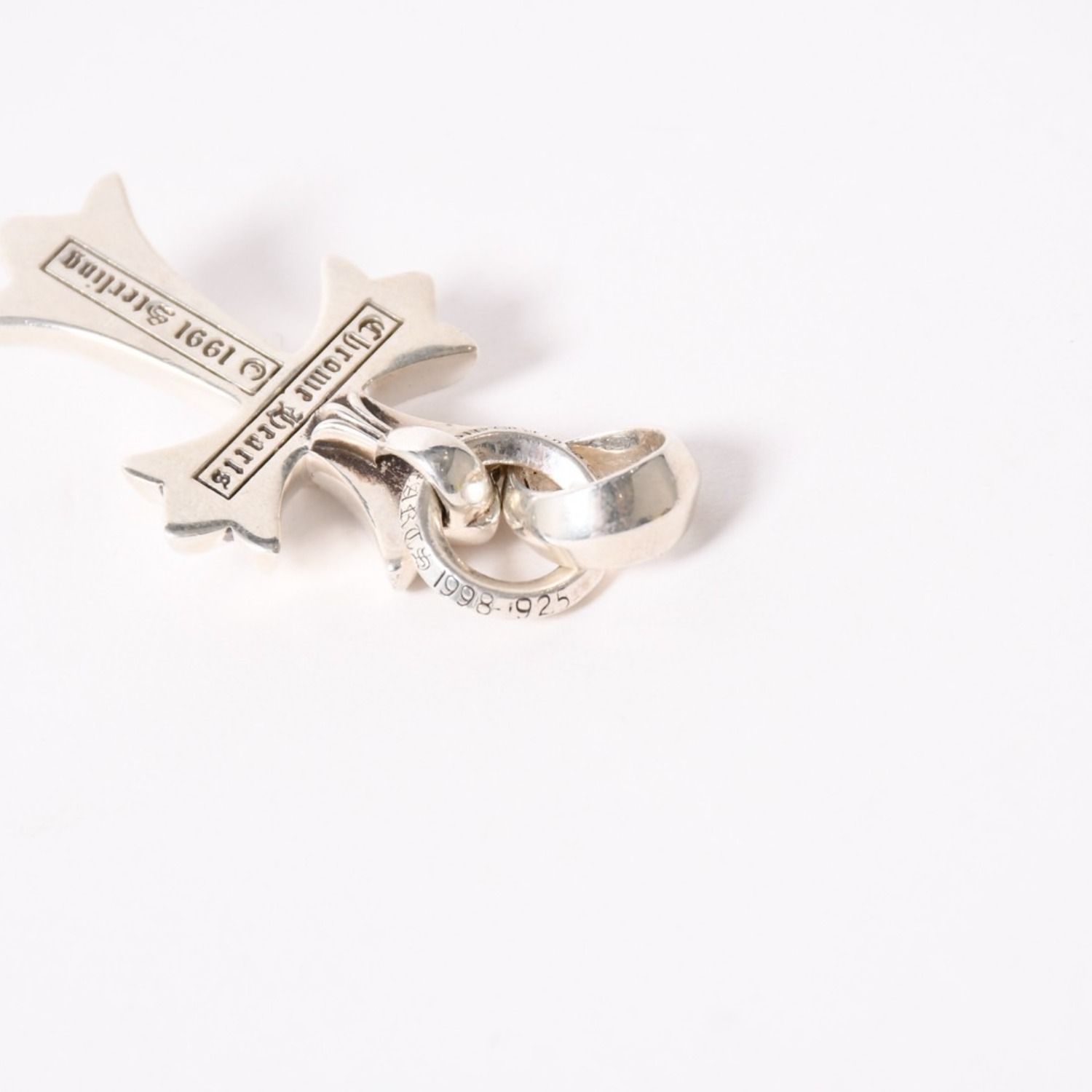 極美品 CHROME HEARTS クロムハーツ CH CRS SML W/BALE スモールCH 