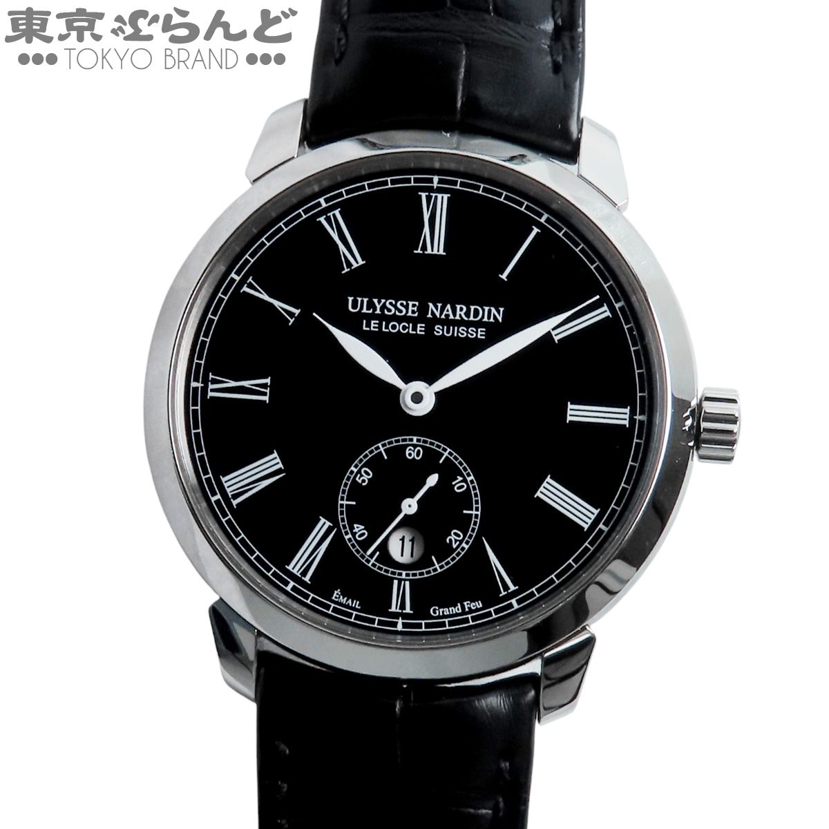 ユリスナルダン Ulysse Nardin クラシコ 3203-136/E2 ブラック SS 