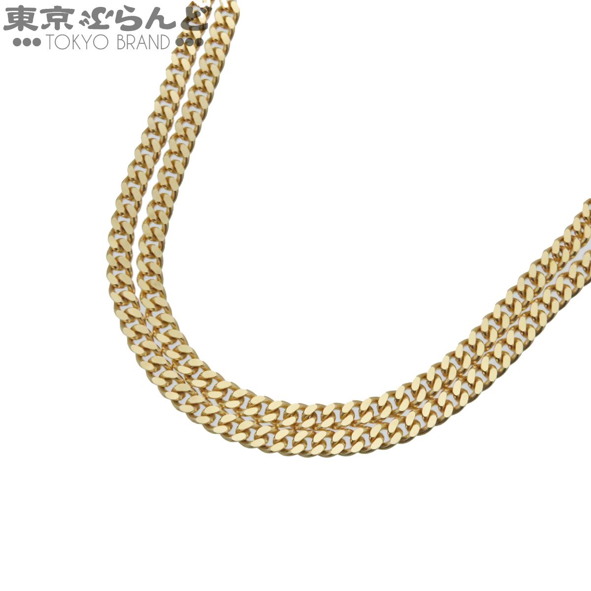 喜平 キヘイ イエローゴールド K18YG 2面 シングル 50cm 幅3.9ｍｍ 30.2g 造幣局検定刻印 チェーン ネックレス 101866230