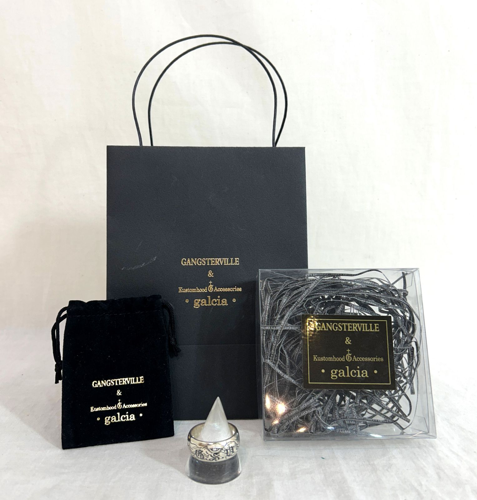GALCIA ガルシア × GANGSTERVILLE G.S.V GANGSTERVILLE galcia (23号) SILVER925 THUMB RING ギャング