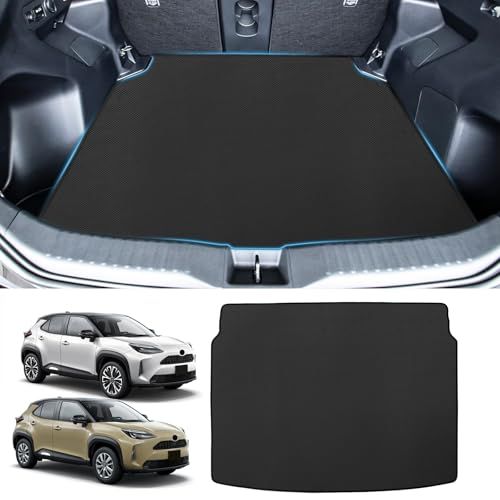 R◆新型 ヤリスクロス 車種専用 ラゲッジマット YARIS CROSS 専用 2Dトランクマット PVC素材 カーゴマット 滑り止め 巻け収納 保護マット 防水 耐汚れ 耐摩擦 ラゲッジトレイ 取付簡単 カスタム 内装パーツ