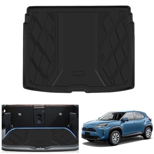 R◆ヤリスクロス 専用 ラゲッジマット YARIS CROSS 車種専用設計 3D トランクマット TPE素材 カーゴマット TPE素材 防水 滑り防止 耐汚れ ラゲッジトレイ 取付簡単 内装 カスタム パーツ カー用品 (トヨタ ヤリスクロス)