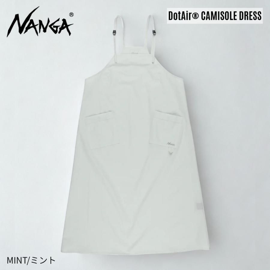 NANGA ナンガ DotAir CAMISOLE DRESS ドットエア キャミソールドレス N2501-1Z304B レディース ワンピース ロング丈 吸汗速乾 撥水 軽量｜ノースリーブ