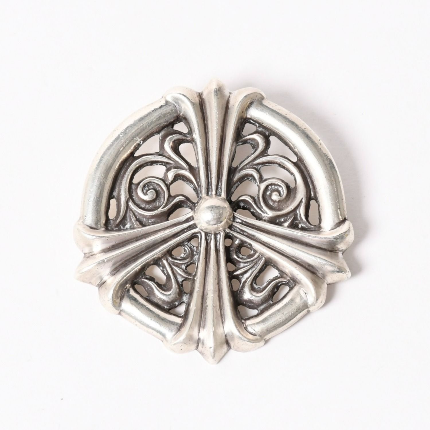 極美品 CHROME HEARTS クロムハーツ ピースメダリオンペンダント 