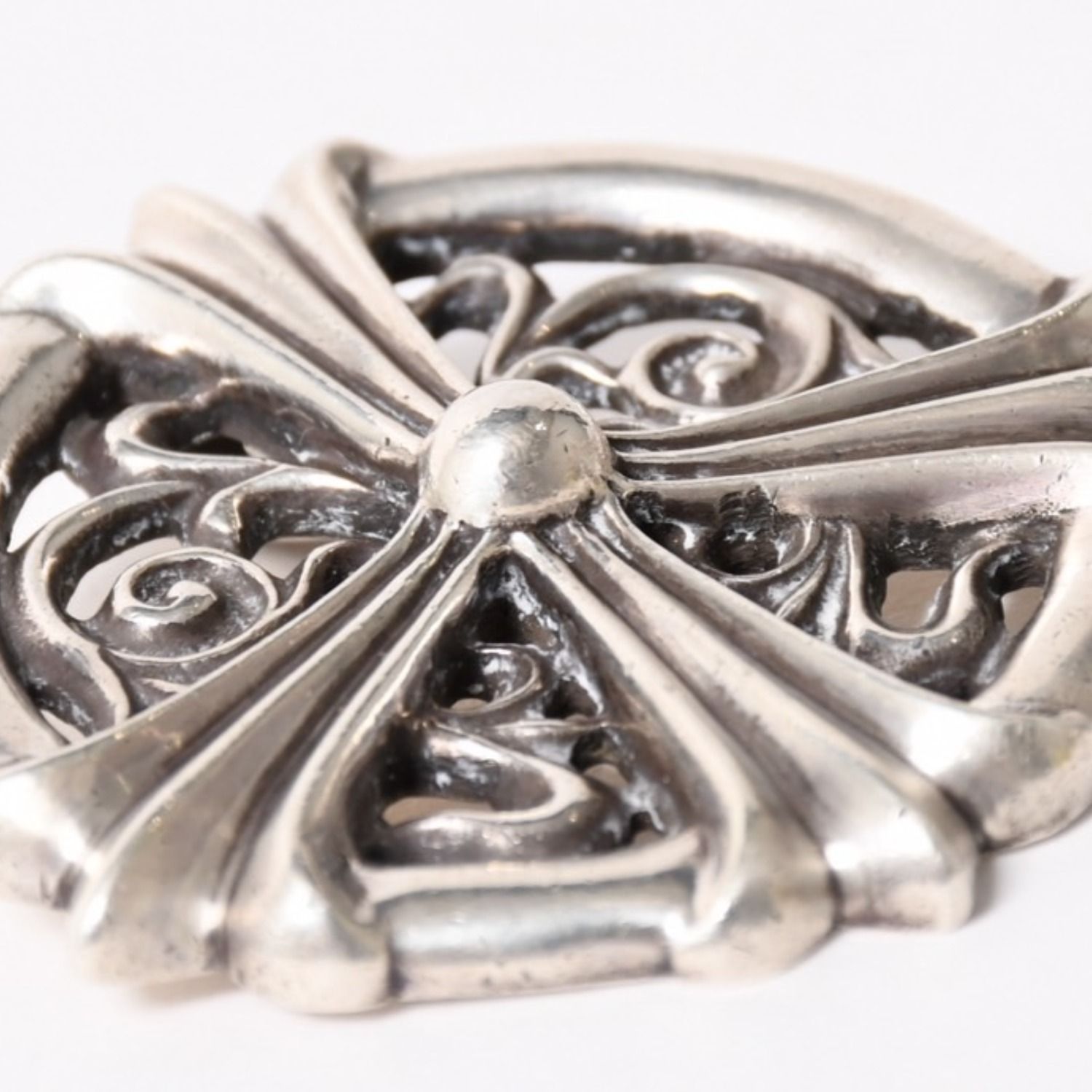 極美品 CHROME HEARTS クロムハーツ ピースメダリオンペンダント 
