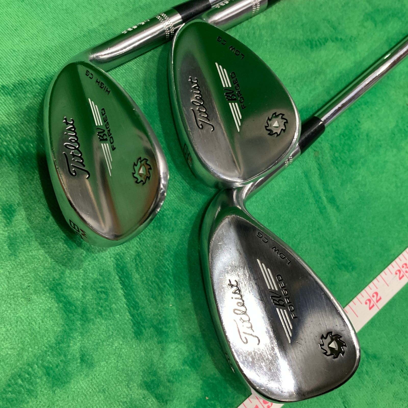 ◆◆タイトリスト Vokey Forged Low CG 48度 52度 58度 ボーケイ純正スチール S ※3本セット：C000769-005◆◆