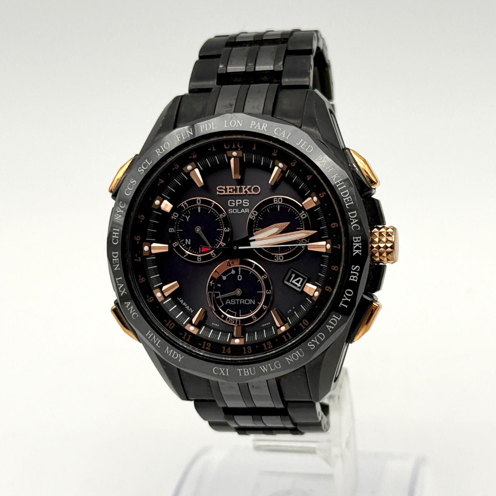 SEIKO セイコー 2014リゾート3000本限定 アストロン 8X82-0AD0 ブラック ソーラー電波 メンズ 腕時計 稼働品｜腕時計(クォーツ)