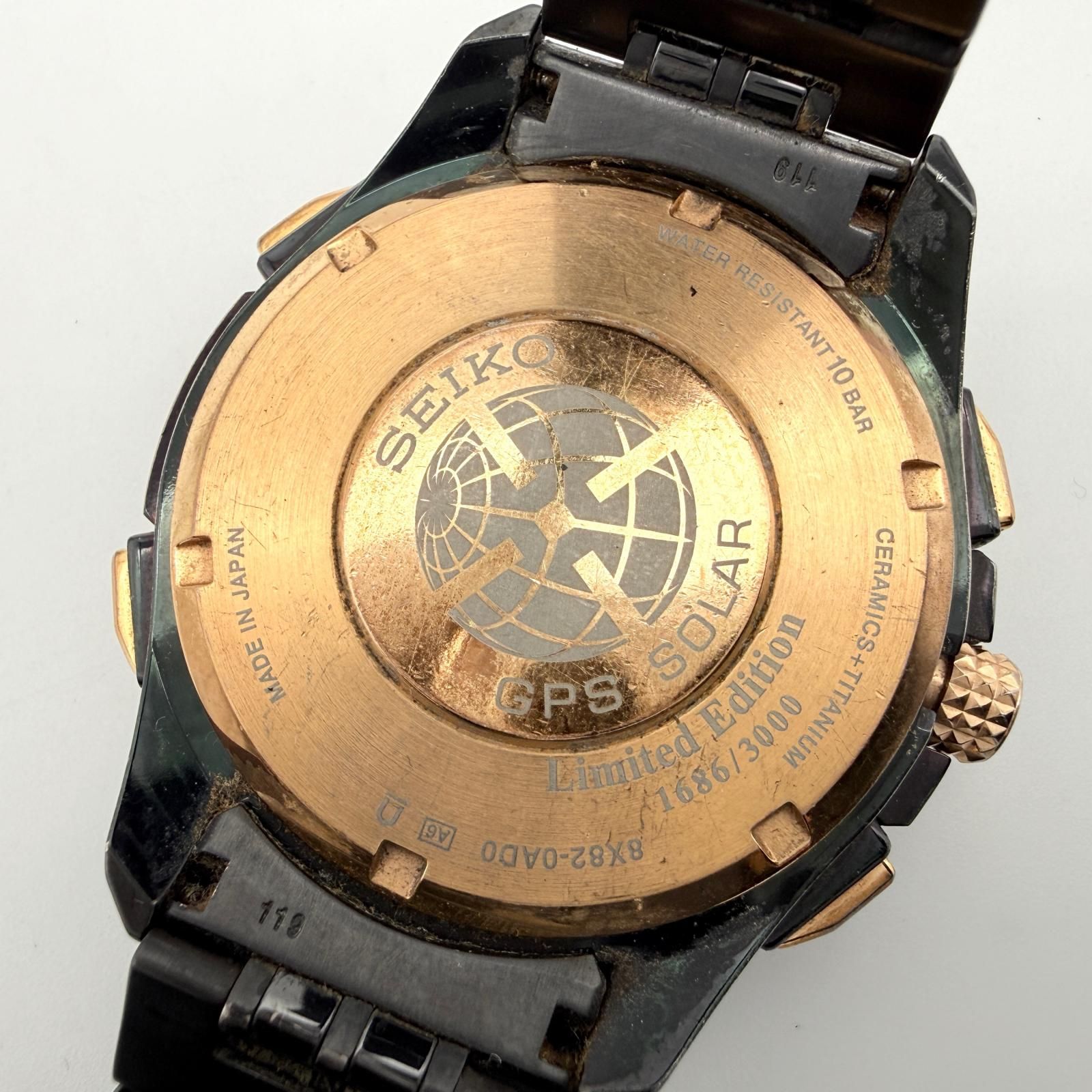 SEIKO セイコー 2014リゾート3000本限定 アストロン 8X82-0AD0 ブラック ソーラー電波 メンズ 腕時計 稼働品｜腕時計(クォーツ)