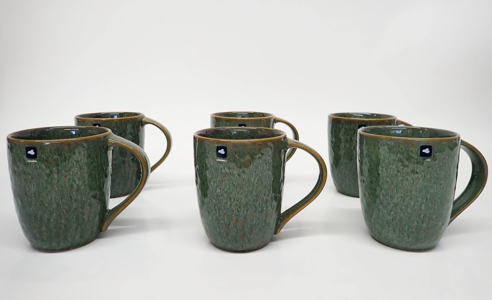 レオナルド コーヒーマグ 6個セット 430ml MATERA グリーン 018543 LEONARDO R2604-188 レオナルド コーヒーマグ 6個セット 430ml MATERA グリーン 018543