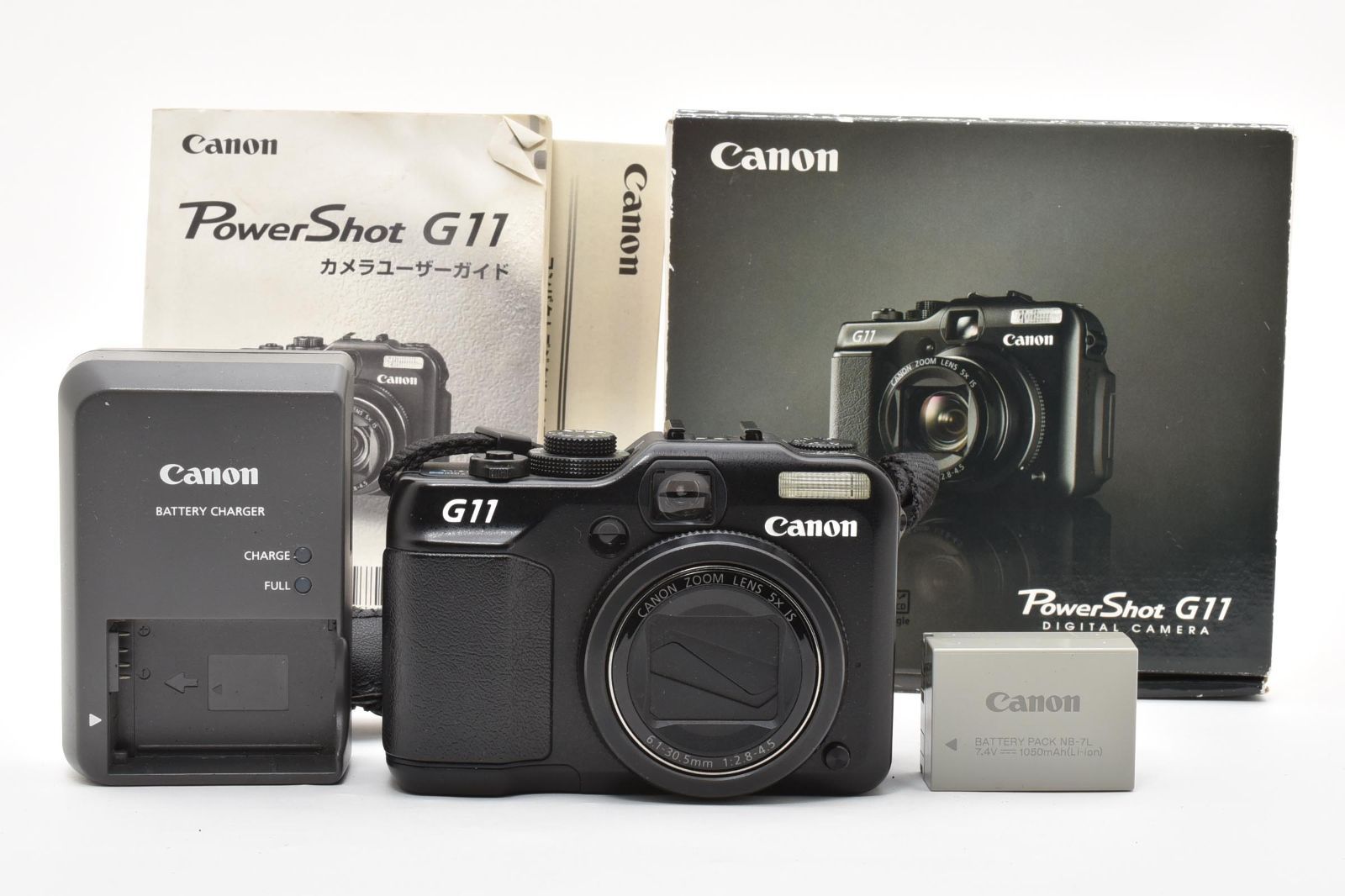 ■ 美品 ■ キヤノン　Canon PowerShot G11 PC1428 《動作確認済・元箱・説明書・充電器・バッテリー付》 デジタル カメラ #A1348
