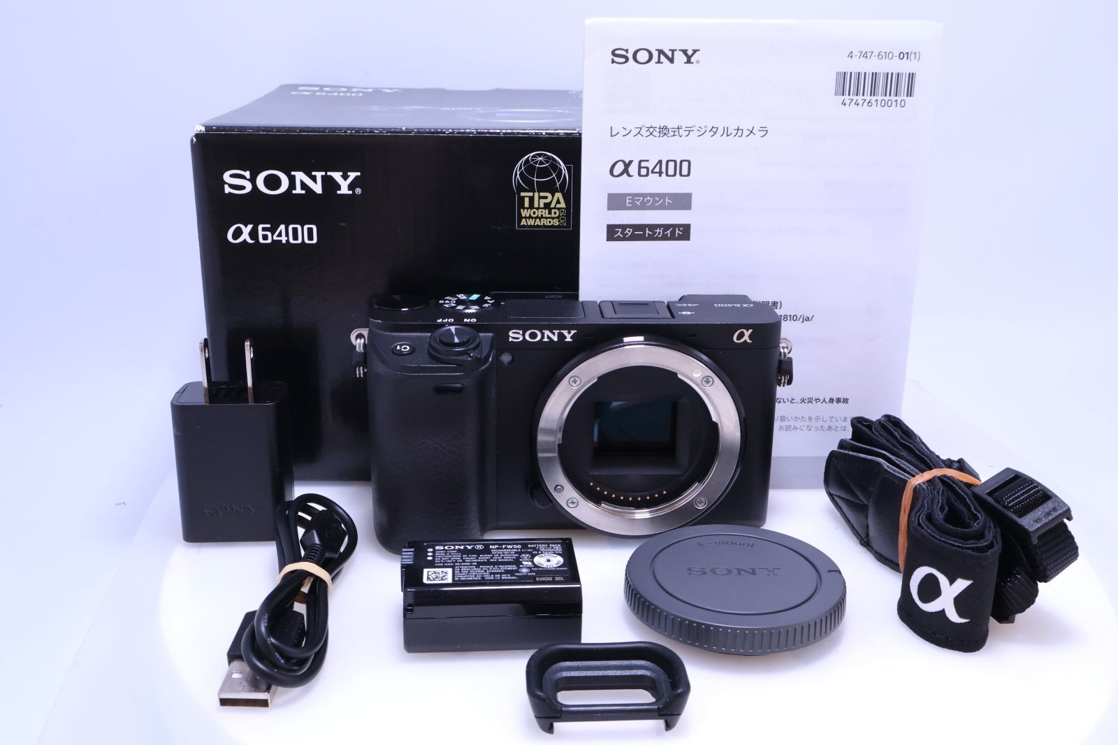 【1,547回 美品】SONY α6400 ボディ ブラック ILCE-6400 B APS-C ミラーレス一眼カメラ