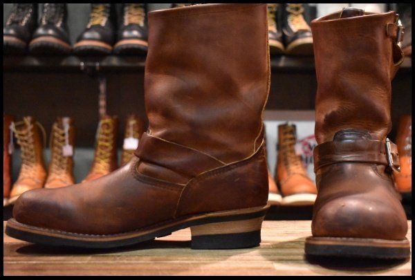 【箱あり】Red Wing ブーツ ブラウン 27cm 8.5D 良品 08年】レッドウィング 2972 エンジニア 茶 カッパー ラフ