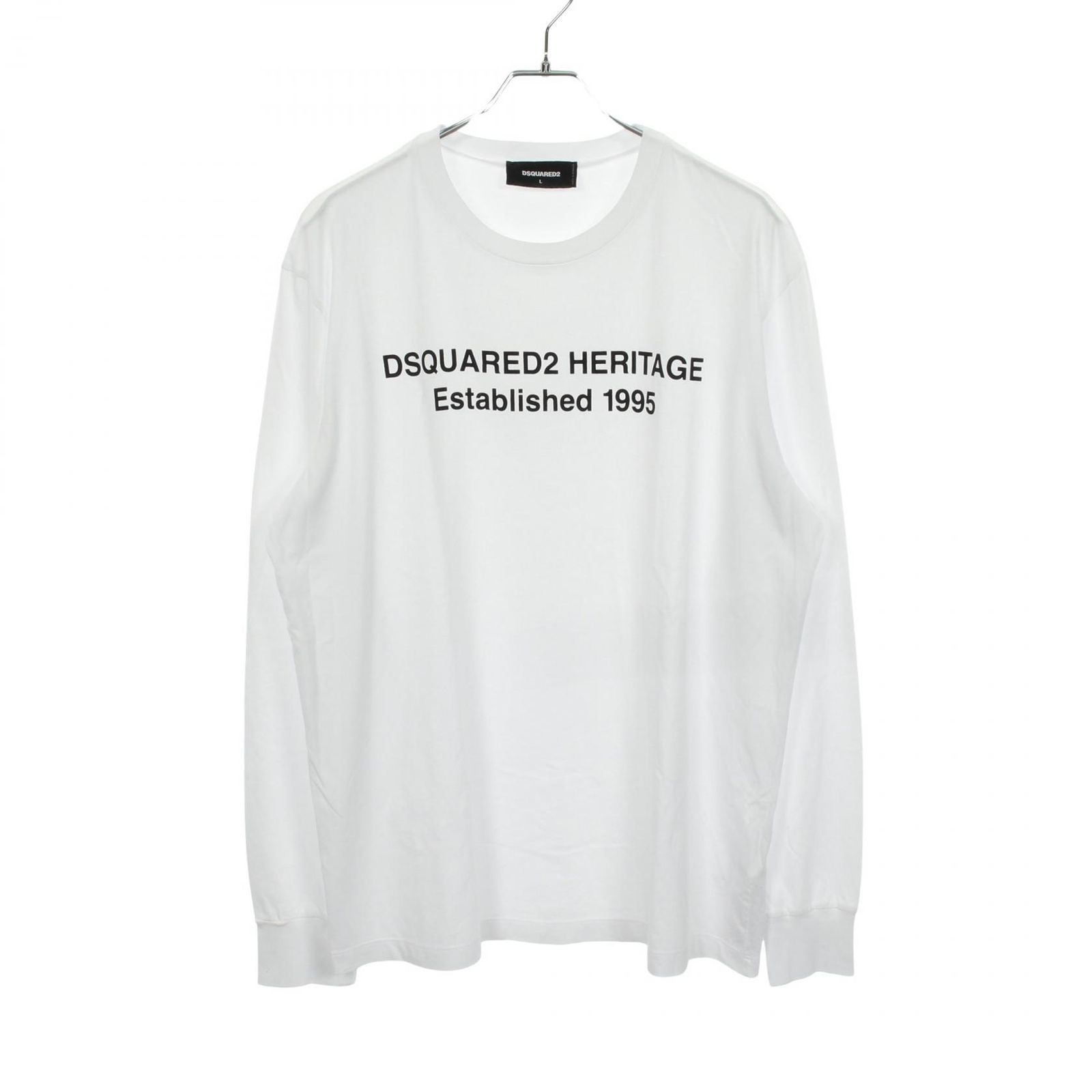 DSQUARED2 ディースクエアード ロゴプリント 長袖Tシャツ