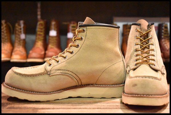 【7.5E 良品 07年】レッドウィング 8173 スエード アイリッシュセッター ホーソーン ラフアウト モックトゥ ブーツ redwing HOPESMORE【GF133】