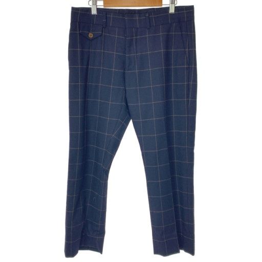 【中古】　Vivienne Westwood　スラックス　ジップフライ　チェック　古着　/4304