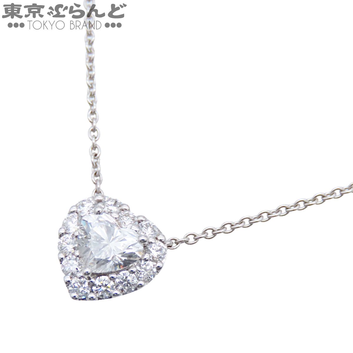 グラフ GRAFF アイコン ハートシェイプ ダイヤモンド ペンダント ホワイトゴールド K18WG ダイヤモンド 0.71ct VVS1 ネックレス レディース 仕上済 101866788