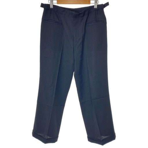 【中古】　YOHJI YAMAMOTO　スラックス　ウールパンツ　ジップフライ　無地　アジャスター　日本製　ドメスティック　古着　/2495