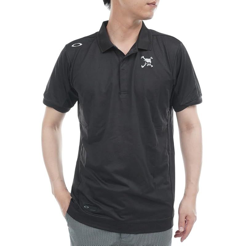 【新品】 Oakley (オークリー) ポロシャツ SKULL BREATH POLO SHIRT BLACKOUT US M サイズ (日本 L サイズ相当) FOA407675_02EM