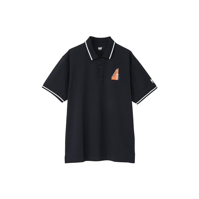 【新品】 [ヘリーハンセン] ポロシャツ S/S Graphic Polo ブラック M