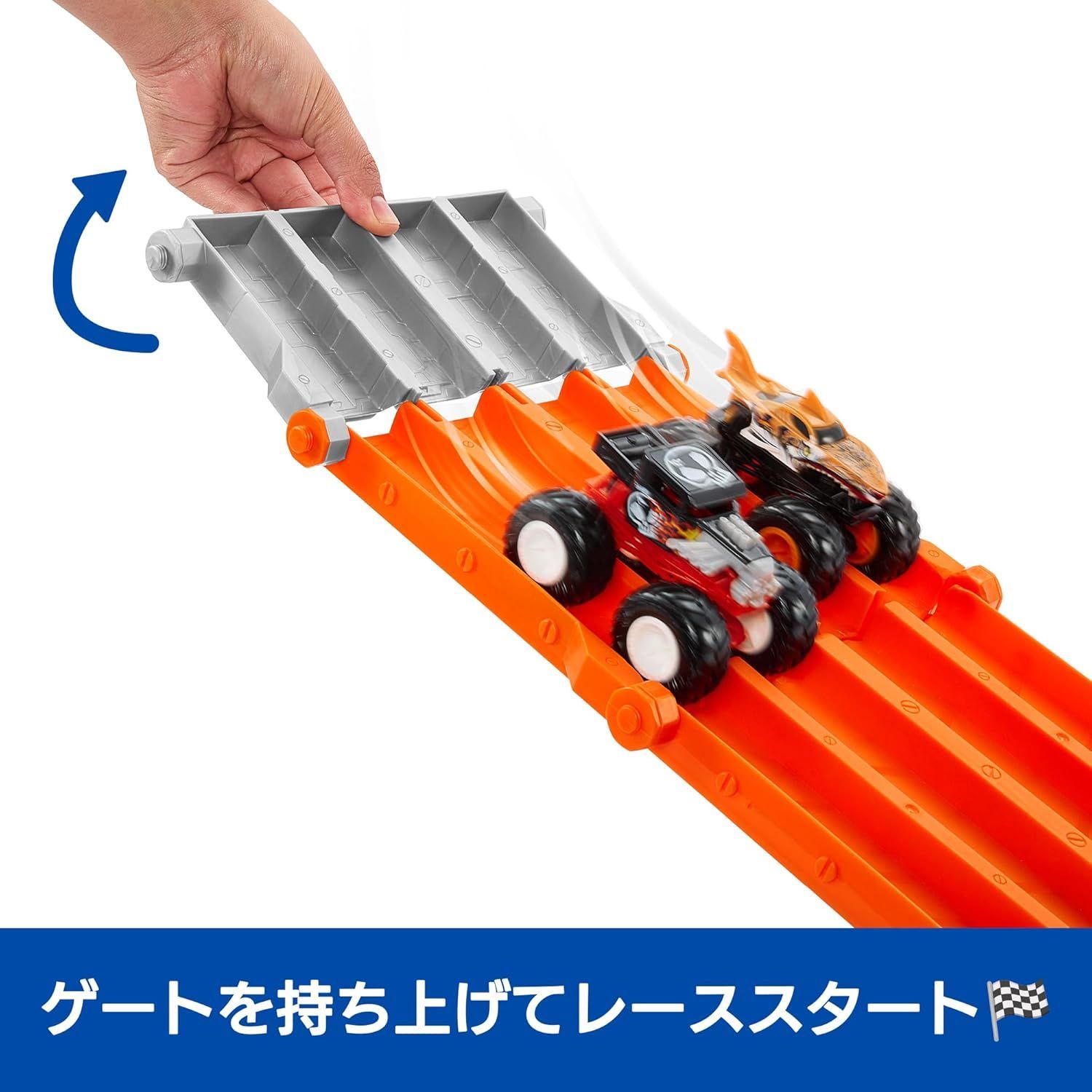 訳あり (箱つぶれ)ホットウィール モンスタートラック ぶっちぎれ